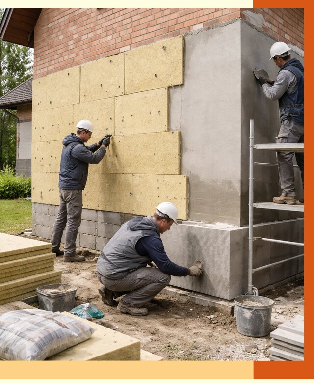 Утепление частного дома в Холмске под ключ от 7703 руб/м2 — недорого | ТепломастерХлм