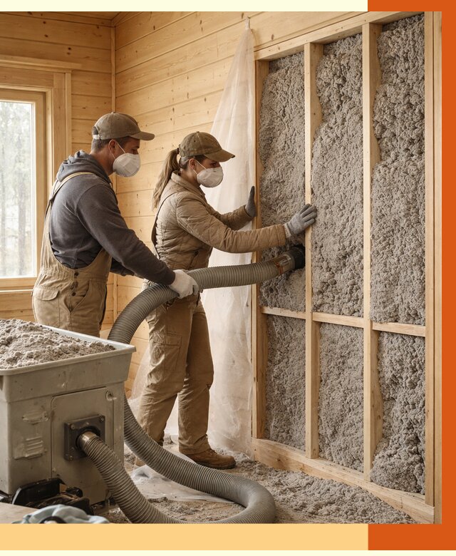 Утепление дачного дома эковатой в Холмске от 1489 руб./м2 — комплексно, ТепломастерХлм