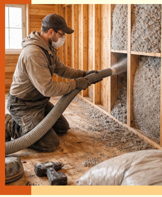 Утепление дачного дома эковатой в Холмске — быстро и надёжно