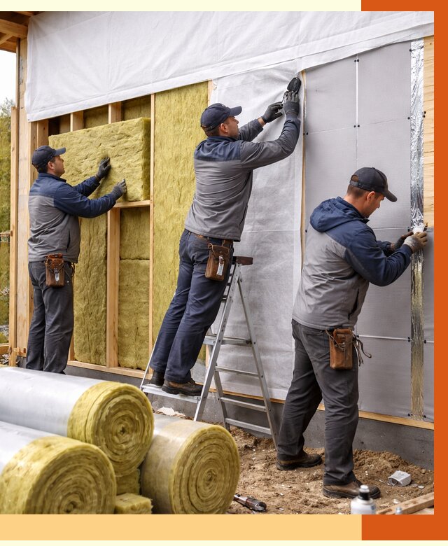 Утепление каркасного дома в Холмске от 4314 руб./м2 — профессионально | ТепломастерХлм