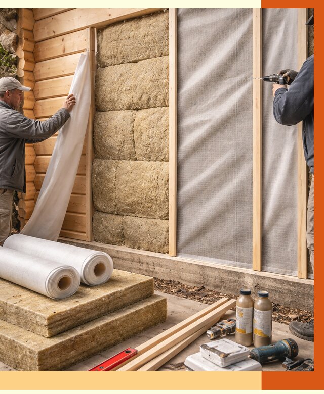 Утепление дома из минибруса в Холмске от 4622 руб/м2 — заказать профессионально | ТепломастерХлм