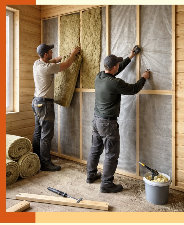 Утепление дома из минибруса в Холмске: комплексные теплоизоляционные работы