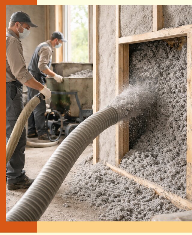 Утепление коттеджа эковатой в Холмске с гарантией качества