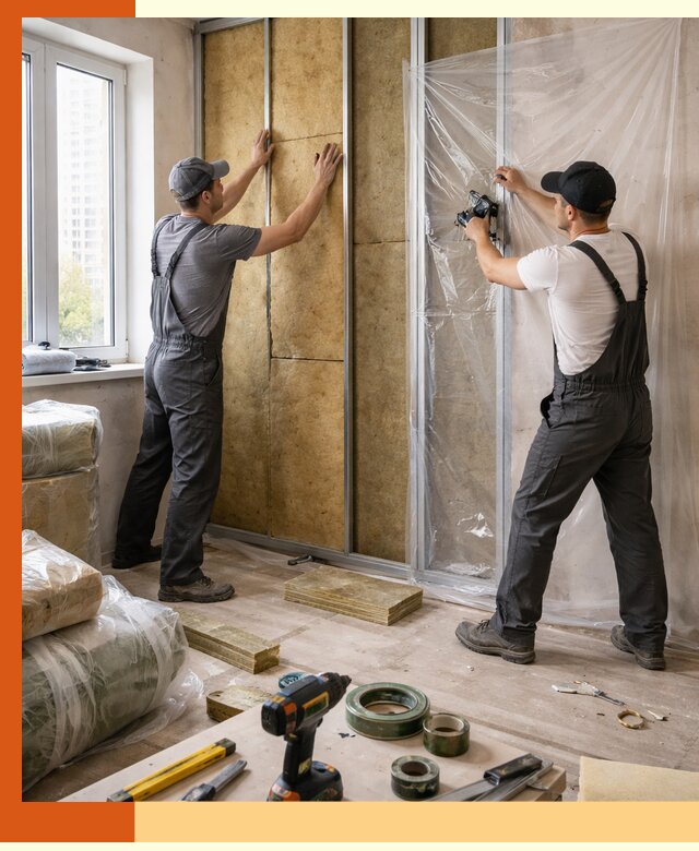 Утепление квартиры изнутри профессионально в Холмске