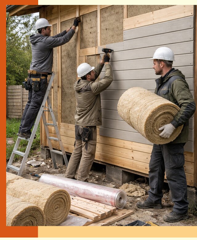 Утепление бани снаружи в Холмске профессионально и надежно