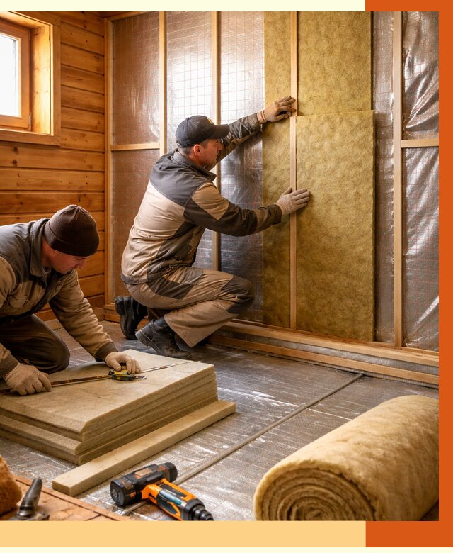 Утепление бани изнутри в Холмске под ключ от 4314 руб./м² | ТепломастерХлм