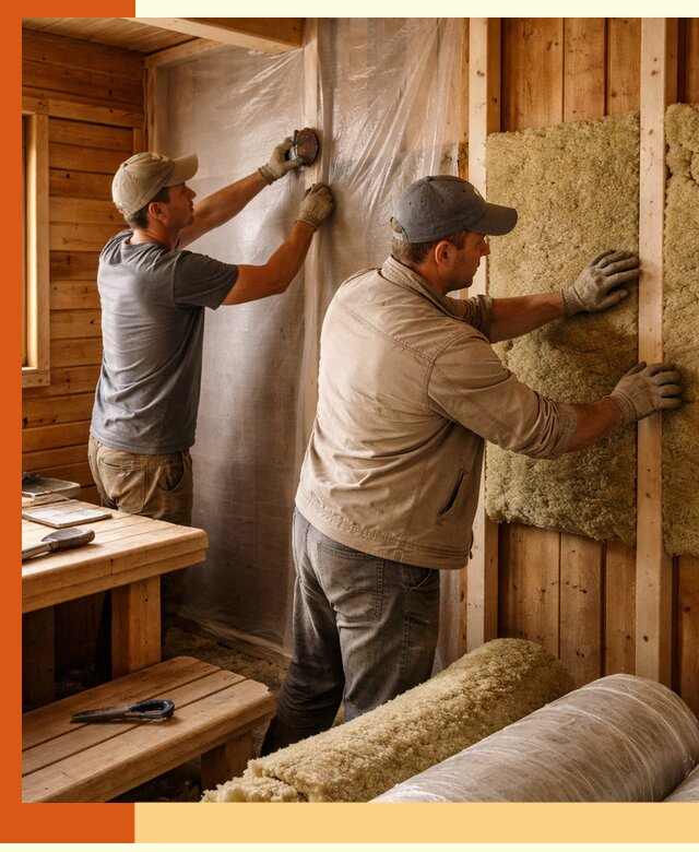 Утепление бани изнутри в Холмске качественно и недорого