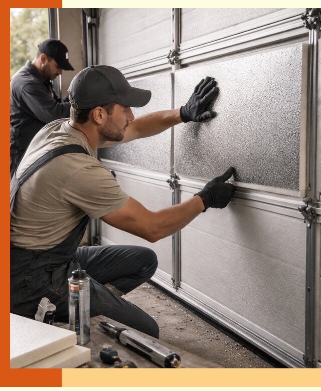 Утепление гаражных ворот в Холмске качественно и надежно