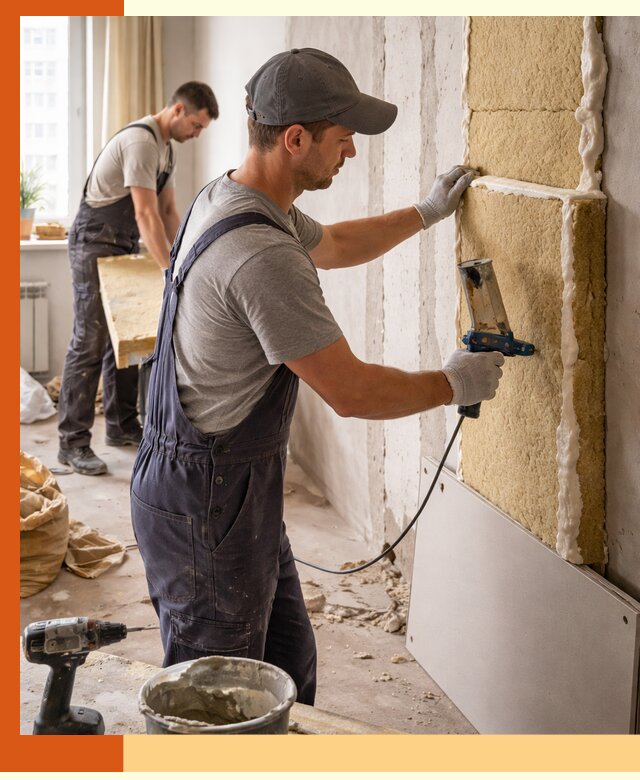 Утепление стен изнутри в Холмске — качественно и эффективно