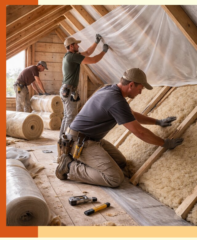 Утепление крыши изнутри в Холмске: профессионально и надежно