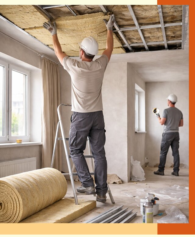 Утепление потолка в частном доме в Холмске от 976 руб./м² — работы под ключ | ТепломастерХлм