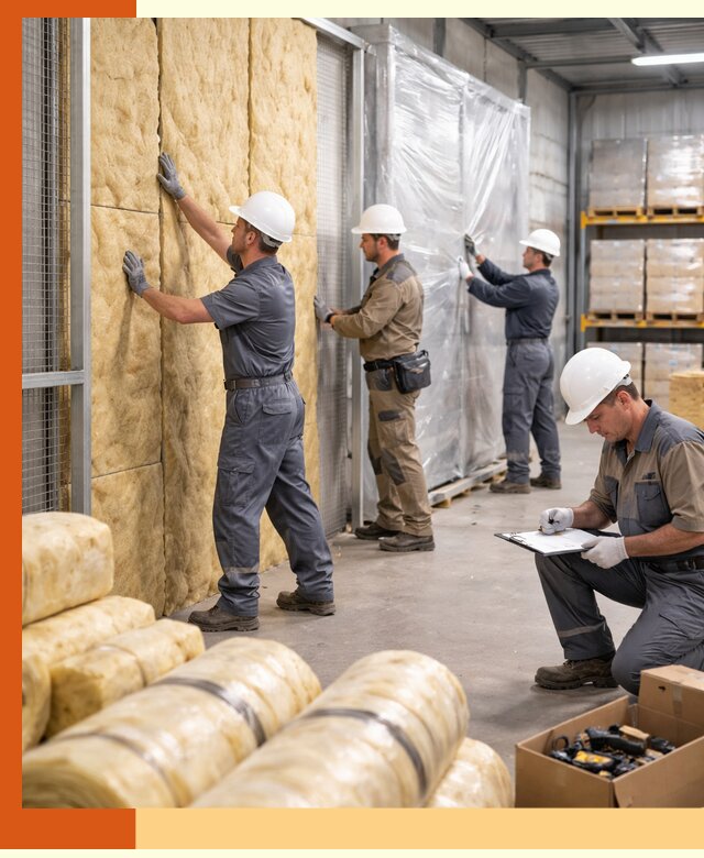 Утепление склада готовой продукции в Холмске качественно и быстро