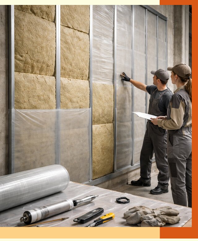 Утепление склада химсырья в Холмске от 4622 руб. под ключ | ТепломастерХлм