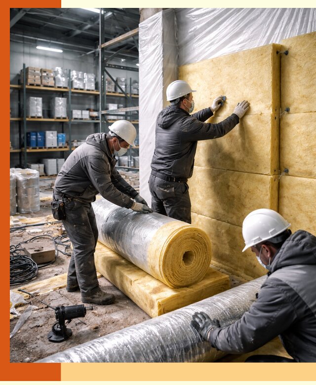 Утепление склада химсырья в Холмске: безопасная и эффективная изоляция