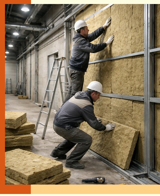 Утепление цеха под ключ в Холмске с гарантией качества