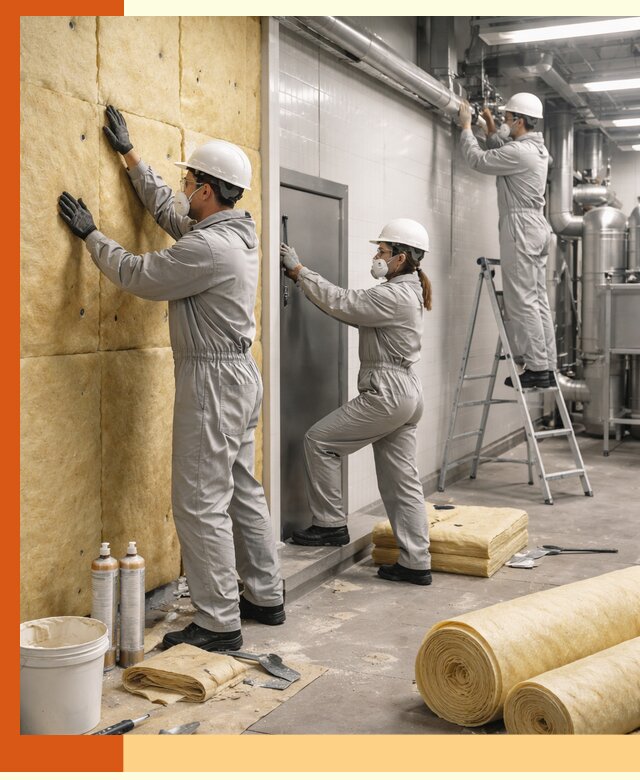 Утепление пищевого цеха под ключ в Холмске