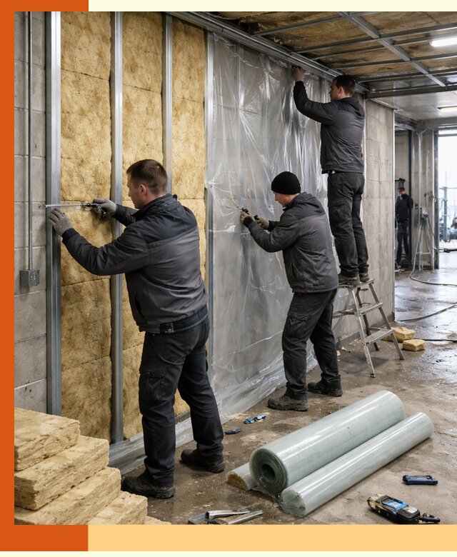 Профессиональное утепление автомойки в Холмске для любого типа помещений