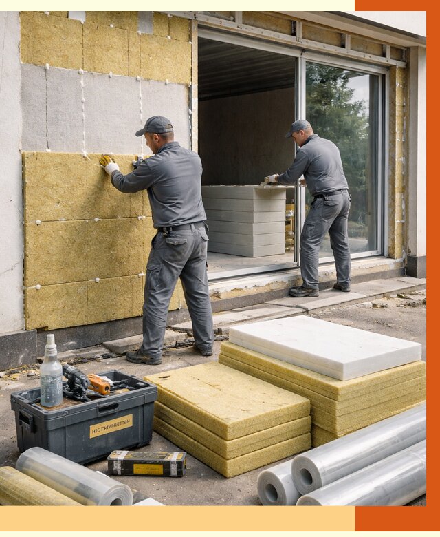 Утепление торгового павильона в Холмске от 14893 руб./м² под ключ | ТепломастерХлм