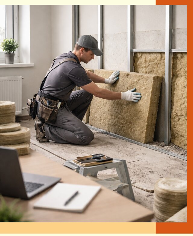 Утепление офиса в Холмске от 4622 руб/м2 — комплексное утепление офиса под ключ | ТепломастерХлм