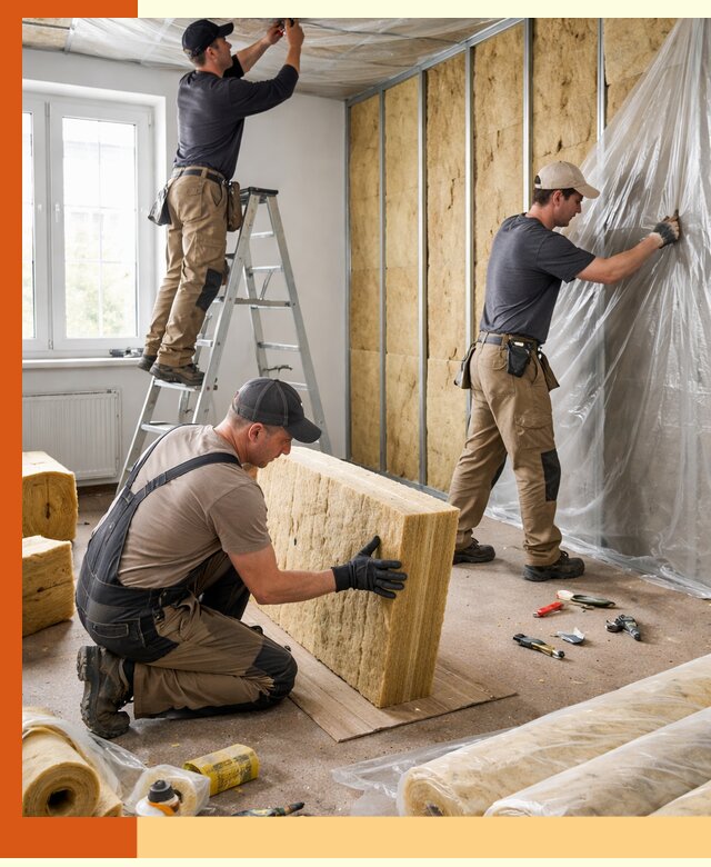 Утепление офисных помещений под ключ в Холмске