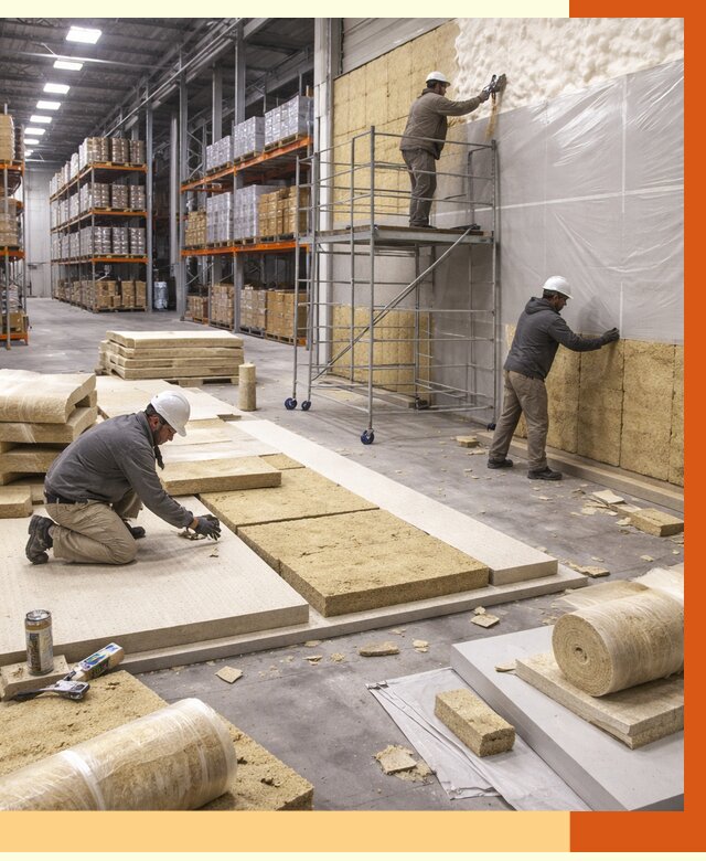 Утепление складского терминала в Холмске от 7703 руб./м² под ключ | ТепломастерХлм