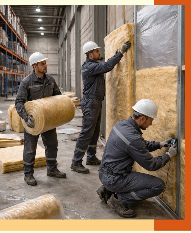 Утепление логистического центра в Холмске от 4622 руб/м² под ключ | ТепломастерХлм