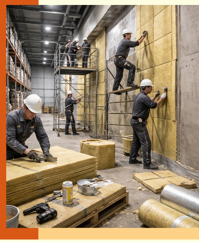 Утепление логистического центра в Холмске качественно и экономично