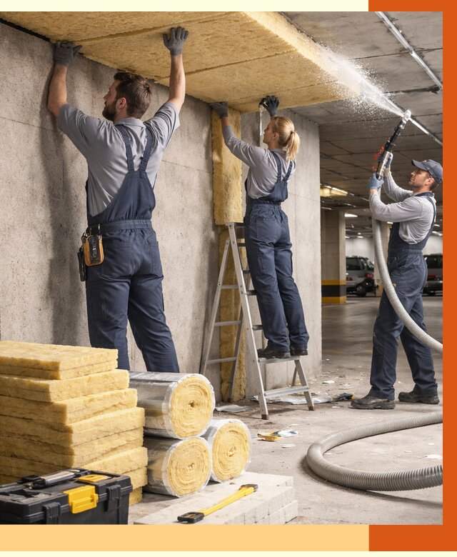 Утепление паркинга в Холмске от 6984 руб./м2 — работы под ключ | ТепломастерХлм