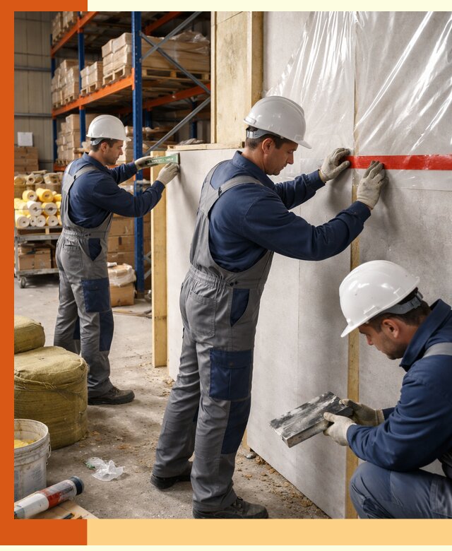 Утепление теплого склада под ключ в Холмске