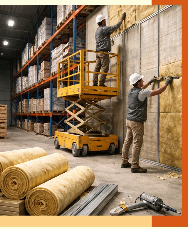 Утепление торгового склада в Холмске от 3287 руб/м2 — комплексно и под ключ | ТепломастерХлм