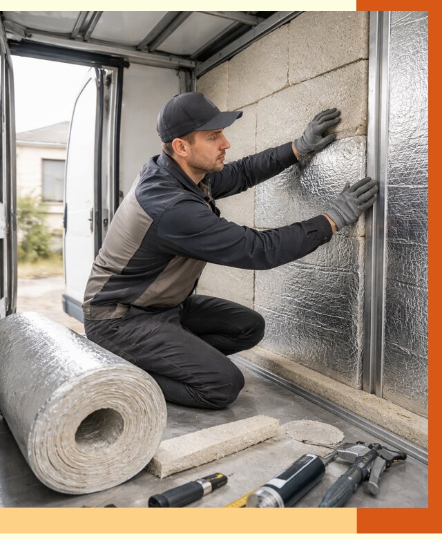 Утепление фургона рефрижератора в Холмске от 12839 руб./м² под ключ | ТепломастерХлм