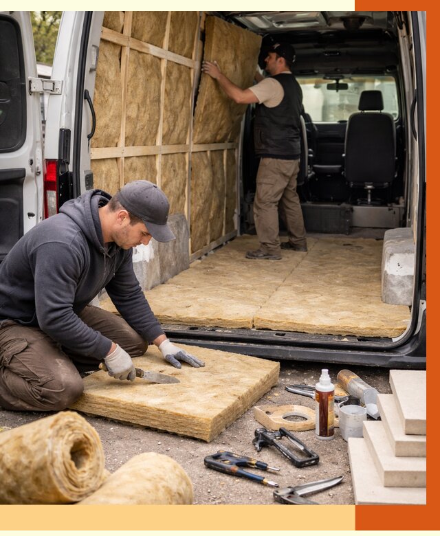 Утепление кемпера в Холмске под ключ от 12325 руб. — профессионально | ТепломастерХлм