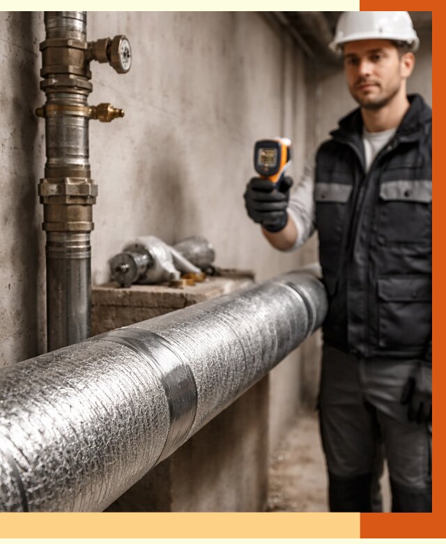 Утепление труб водоснабжения в Холмске от 8730 руб. за м² — услуги ТепломастерХлм