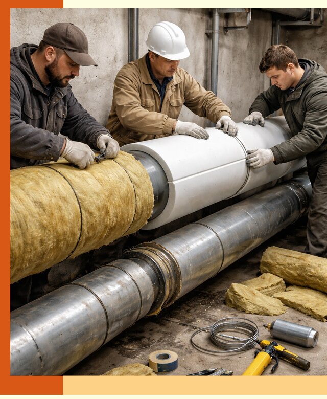 Утепление трубопровода в Холмске с гарантией энергоэффективности