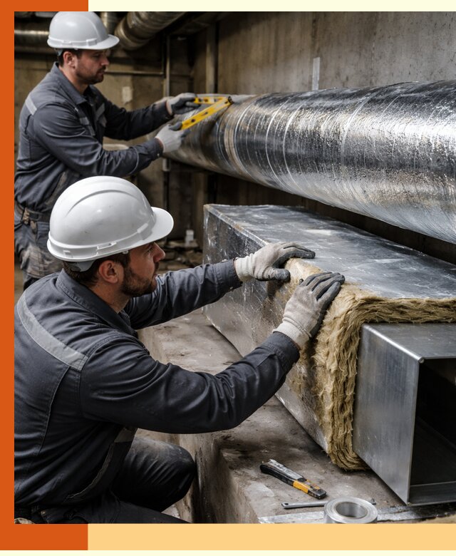 Профессиональное утепление воздуховодов и теплоизоляция в Холмске