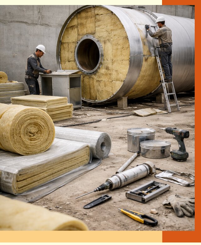 Утепление резервуара с топливом в Холмске от 28245 руб. под ключ | ТепломастерХлм