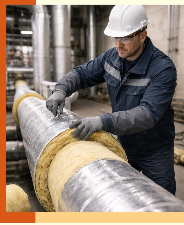 Утепление технологического оборудования и заводских установок в Холмске