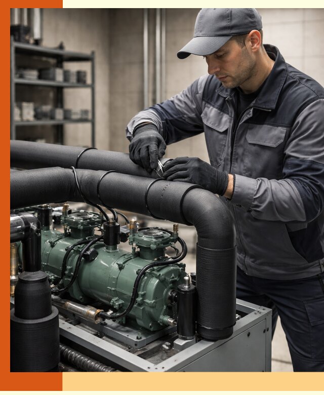 Утепление холодильного агрегата и теплоизоляция в Холмске