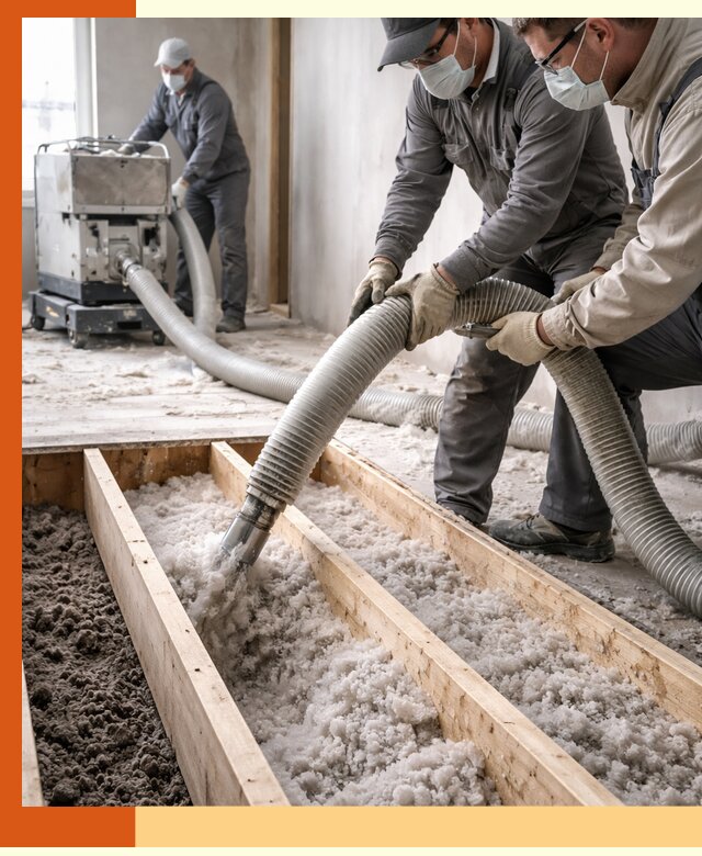 Заполнение полостей межэтажного перекрытия в Холмске эффективно и герметично