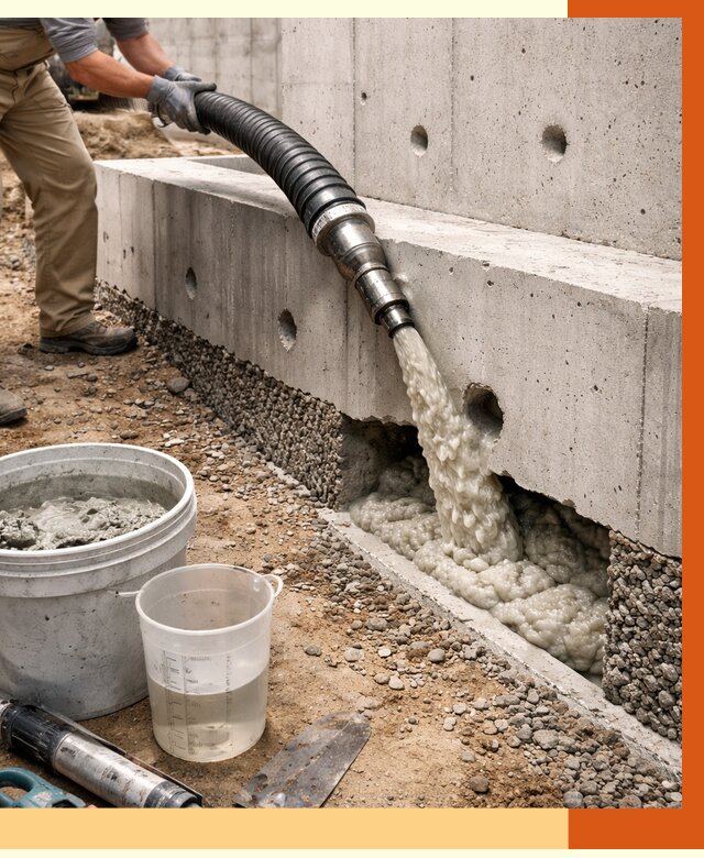 Заполнение полостей фундамента в Холмске от 6984 руб. под ключ | ТепломастерХлм