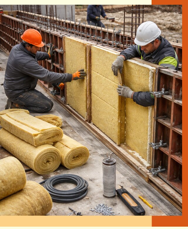 Теплоизоляция опалубки в Холмске от 7395 руб. за м2 — услуги и монтаж | ТепломастерХлм