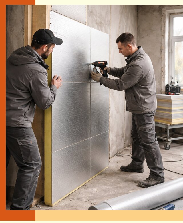 Утепление PIR панелями домов и зданий в Холмске