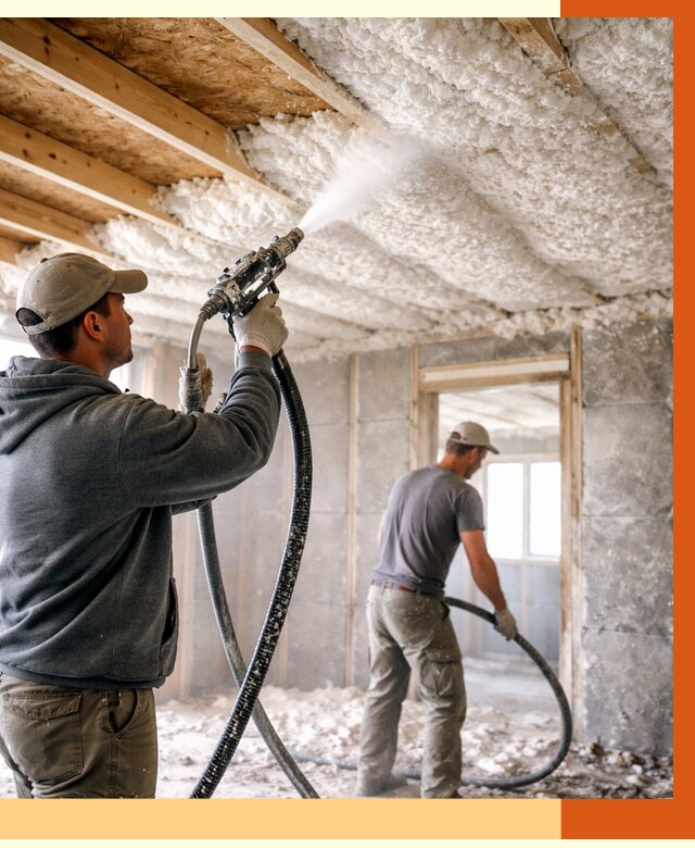 Утепление пеноизолом в Холмске от 1643 руб./м2 под ключ | ТепломастерХлм