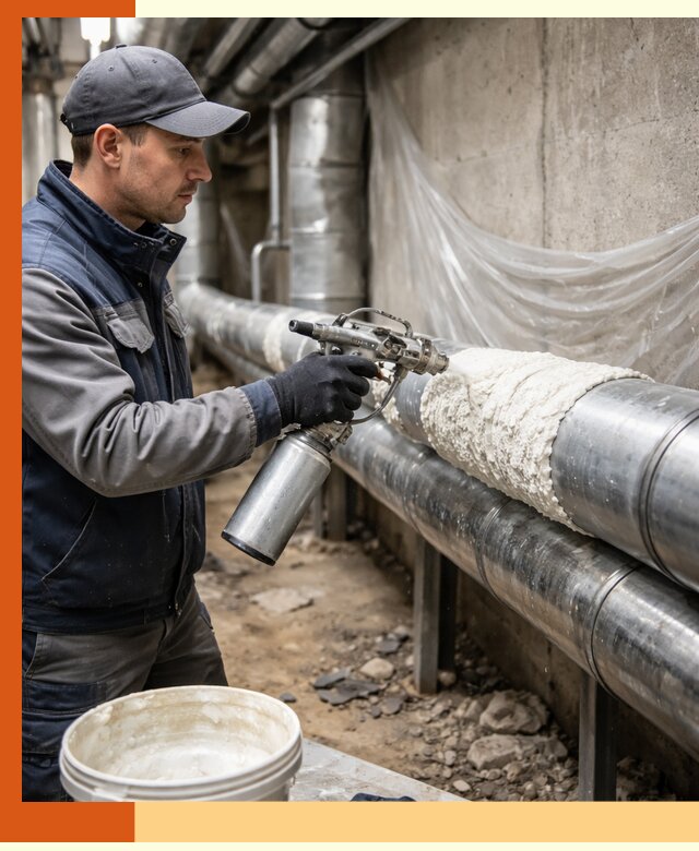 Утепление труб жидкой теплоизоляцией в Холмске