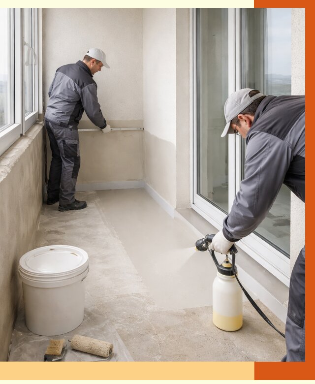 Утепление балкона жидкой теплоизоляцией в Холмске от 5906 руб./м2 | ТепломастерХлм