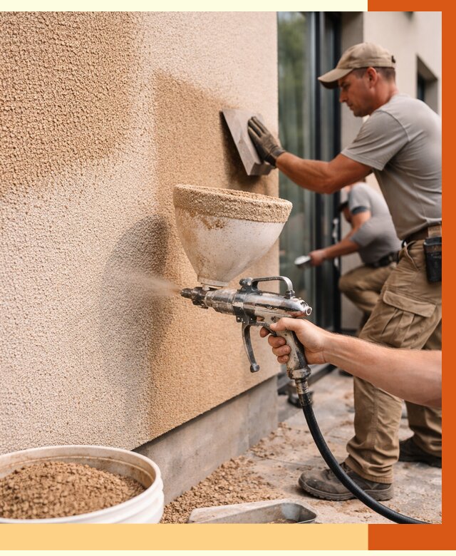 Утепление фасада жидкой пробкой в Холмске от 4930 руб./м² под ключ | ТепломастерХлм