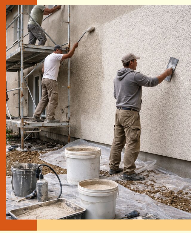 Утепление фасада жидкой пробкой в Холмске