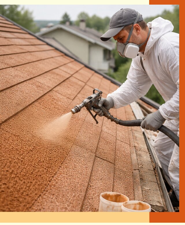 Утепление кровли жидкой пробкой в Холмске от 2773 руб./м² под ключ | ТепломастерХлм