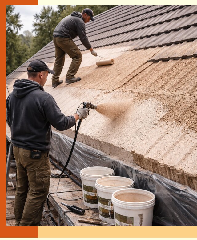 Утепление кровли жидкой пробкой в Холмске для домов и зданий