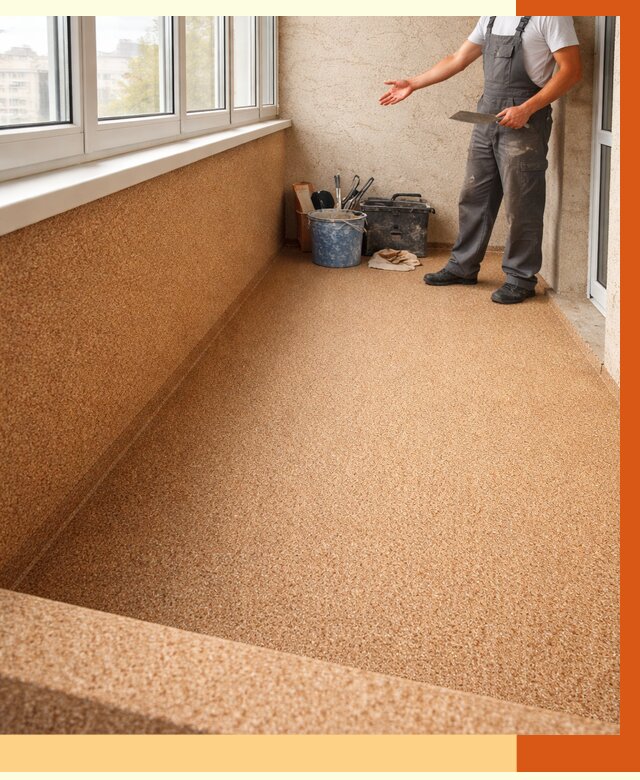 Утепление балкона жидкой пробкой в Холмске от 3749 руб/м² под ключ | ТепломастерХлм